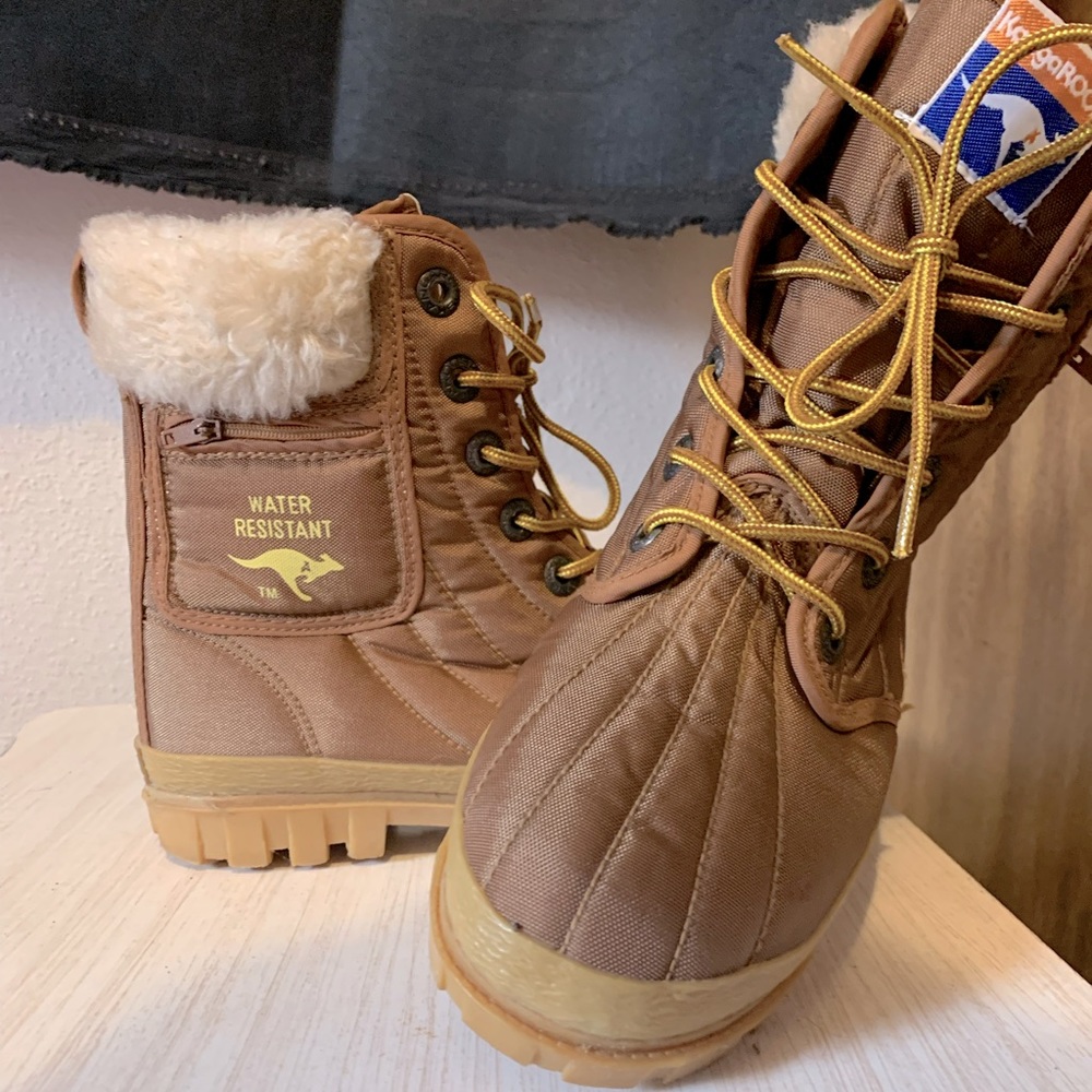 Vintage 80s combat kangaroos hiking boots